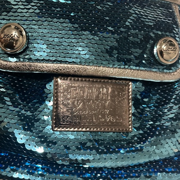 COACH Poppy Sequin Shoulder Bag - Picture 8 of 9